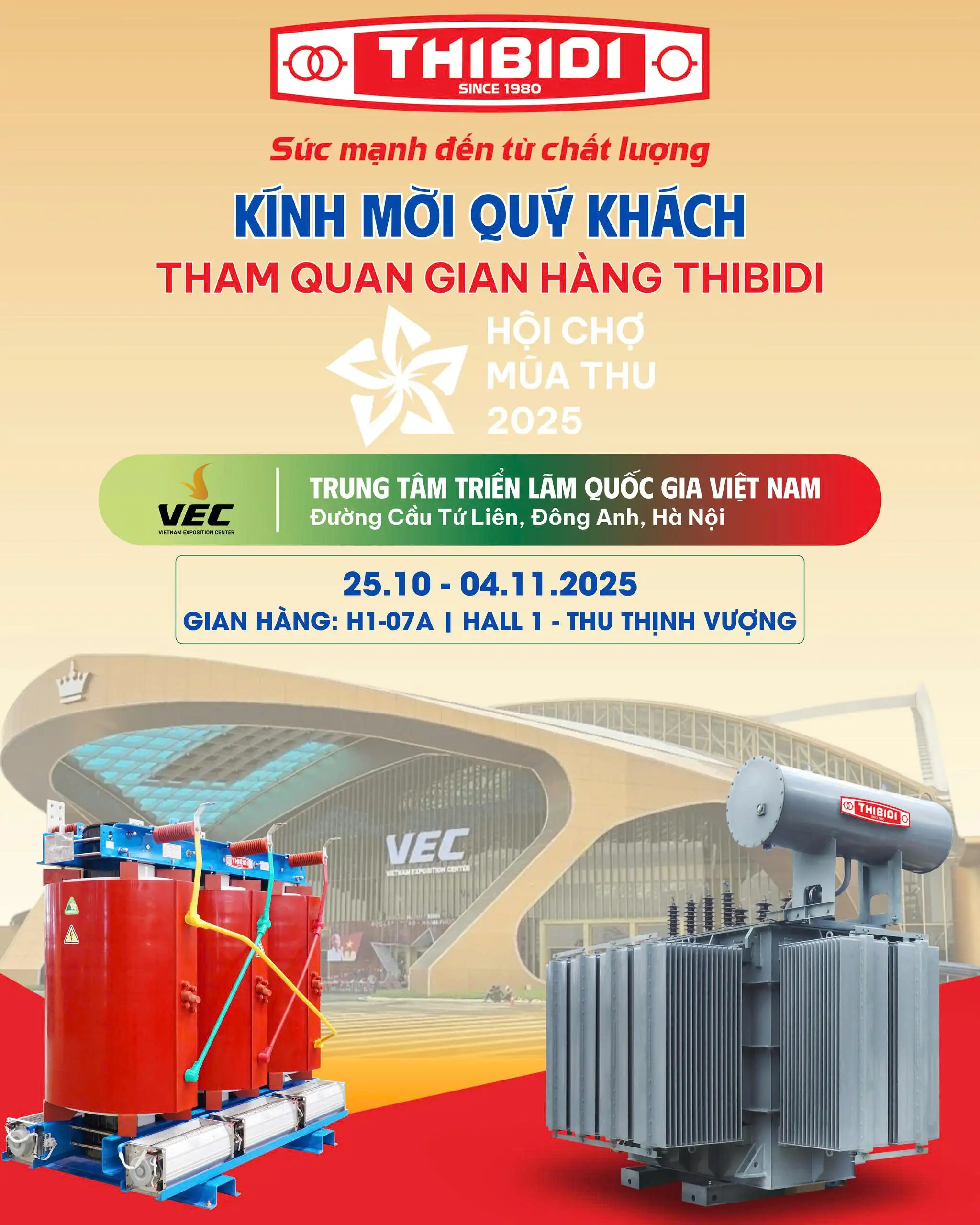 Kính mời Quý khách tham quan gian hàng THIBIDI tại Hội chợ mùa thu 2025 z7122037287345 b8079b18987926649aa9dff6bce9e51c
