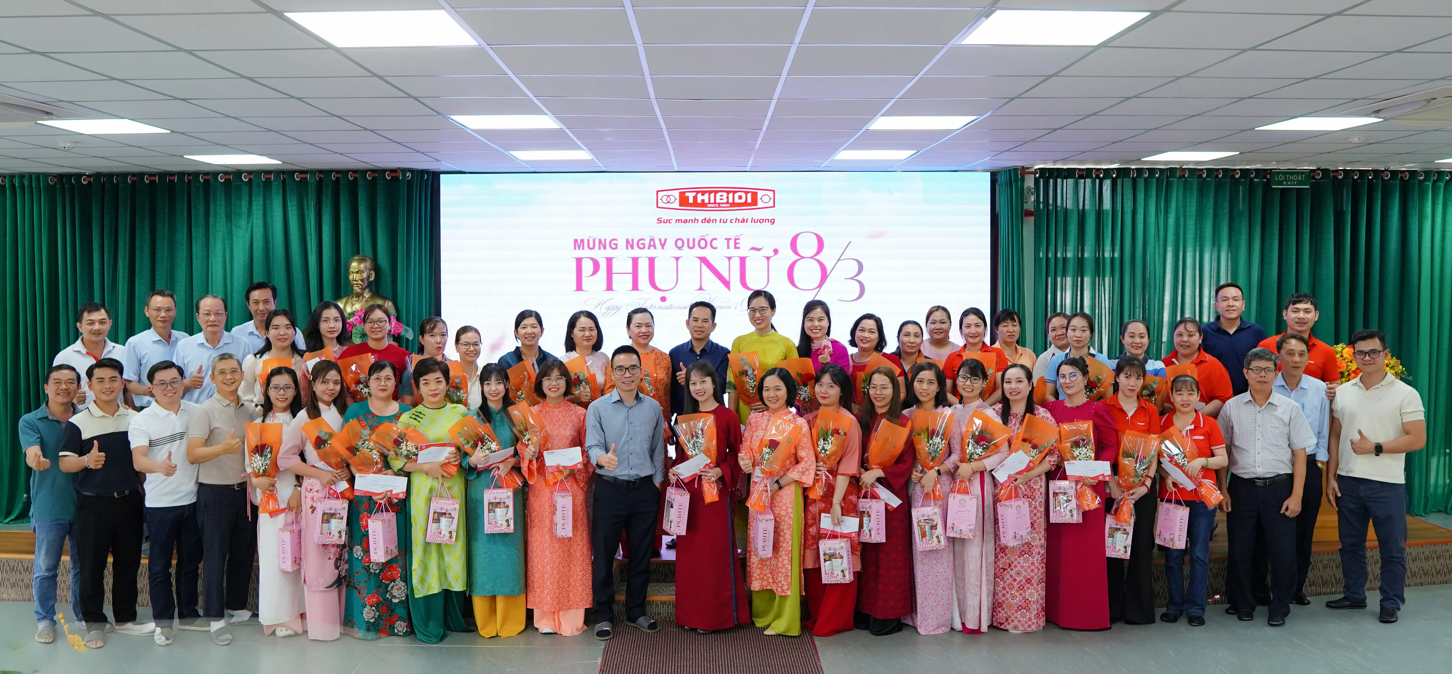 THIBIDI tổ chức các hoạt động ý nghĩa chào mừng ngày Quốc tế Phụ nữ 08/03 THIBIDI tổ chức các hoạt động ý nghĩa chào mừng ngày Quốc tế Phụ nữ 08/03