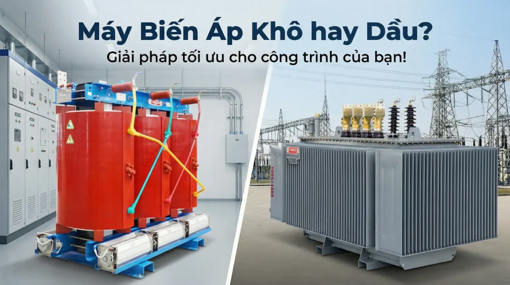 lựa chọn máy biến áp dầu hay máy biến áp khô
