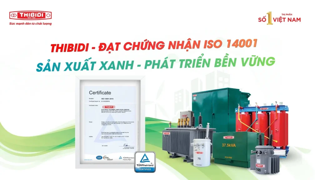 Thibidi đạt chứng nhận ISO 14001